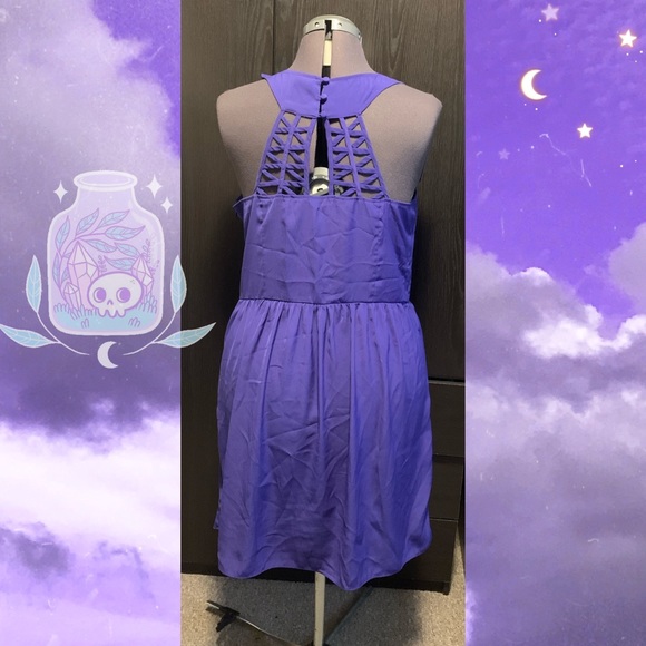 💀 Purple American Eagle Outfitters Dress - Picture 2 of 5